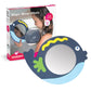 Edushape Magic Mirror Shapes, Whale Baby Mirror - Baby Bath Foam Toys Mirror - Stick-On Removable Baby Foam Bath Toys For Toddle
