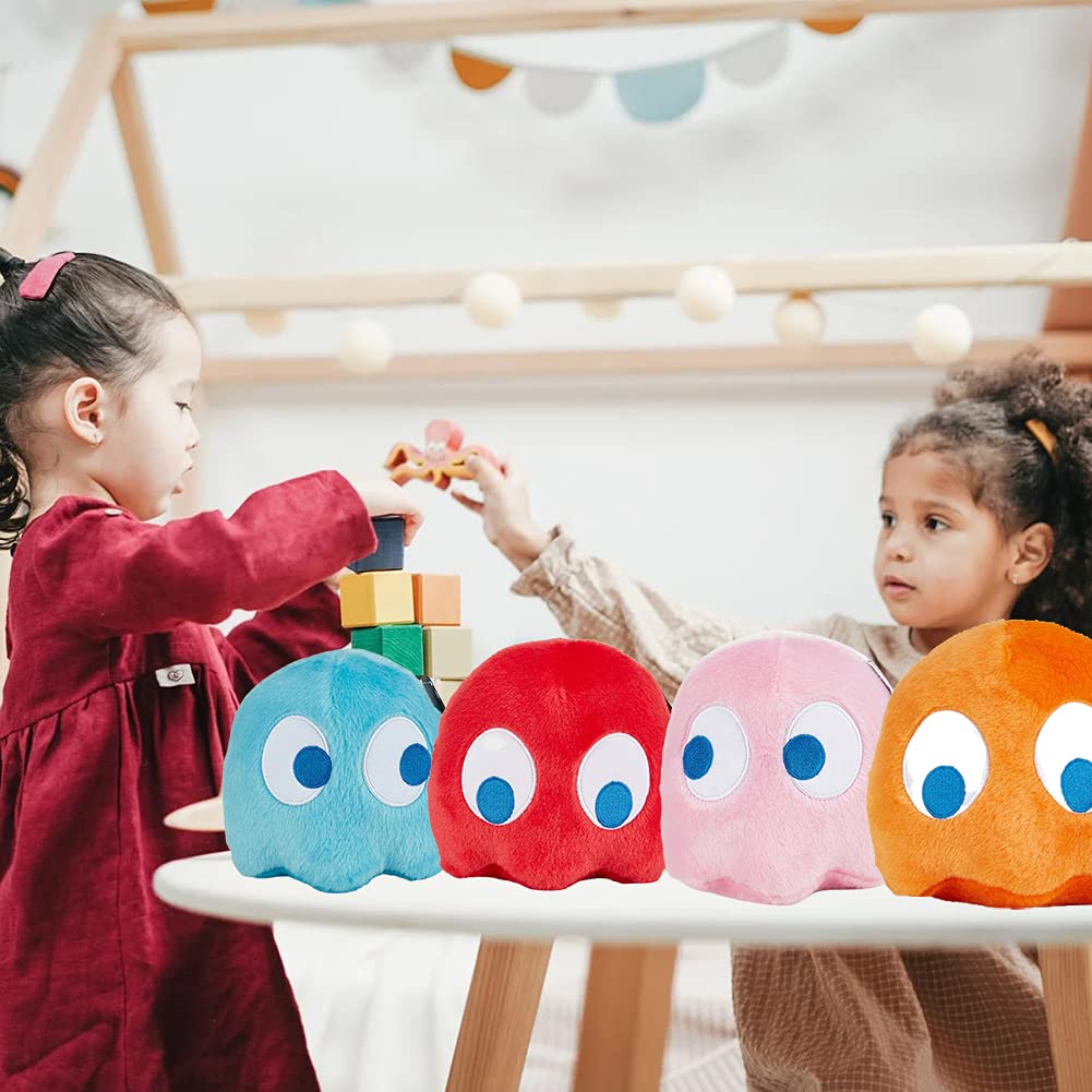6In Red Pac Plush Toy,Ghost Stuffed Plush Animal, Plush Toy Anime Very Cute And Soft Plush Plush Doll, Gifts For Boys Girls.