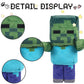 Pixel-Style Game Basic Plush Character Soft Toy  Video Game-Inspired Collectible Plushies Gifts for Kids & Fans (Zombie)