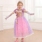 Itvti Princess Rapunzel Costume Little Girls Dress Up For Birthday Party Halloween Carnival, 6-7 Years(Tag 140)
