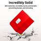 Sooez Heavy Duty Mtg Deck Card Box With Dice Storage, 100+ Deck Case Boulder, Perfect Deck Holder For Mtg Commander/Yugioh/Tcg And Sports Cards (Red)
