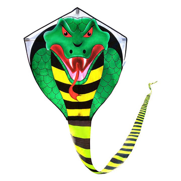 Large Cobra Kite for Adults Kids Boys with Super Long Tail (49 ft), Extra Easy to Fly, Best Huge Kites for The Beach/Party/Field