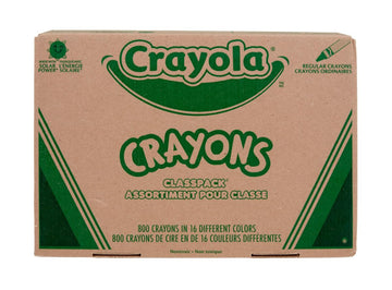 Crayola Bulk Crayon Classpack - 800ct (16 Colors), Bulk Teacher Supplies & Classroom Essentials for Back to School, Arts & Craft