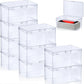 Qunclay 10 Pcs Playing Card Cases Trading Card Deck Case Clear Playing Card Box Playing Deck Card Storage Box Card Organizer Com