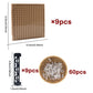 Wsryltch Brick 16X16 Plate 1/3 With Holes,Pixel Art Painting Base Pins Suppor Pillar Accessories Pack, Classic Building Block Bu