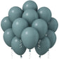 Jobkoo Slate Blue Balloons, 12 Inch 30 Pcs Dusty Blue Balloon Dark Teal Blue Latex Balloons Matte Blue Retro Sea Blue Fog Helium