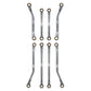 INJORA High Clearance Chassis Links CNC Aluminum Links Set for TRX4M Defender Bronco 1/18 Upgrade Parts (Grey)