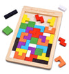 Pn Avan Wooden Tangram Puzzle For Kids 40 Pieces | Montessori Brain Teaser Blocks Game | Educational Wooden Toys For Toddlers | 