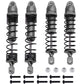 HobbyPark Aluminum Shocks for 1/10 Traxxas Slash Rustler Stampede 2WD 4x4 Hoss Bandit VXL Upgrades Shock Absorber Damper Set, Re