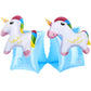 MoKo Swim Arm Bands for Kids  Toddlers Begin to Swim Inflatable Pool Floats Sleeves  Cute Cartoon Swimming Wings Armlets Rings Floaties Tubes  Water Sports Learning Swim Training Aids  Unicorn