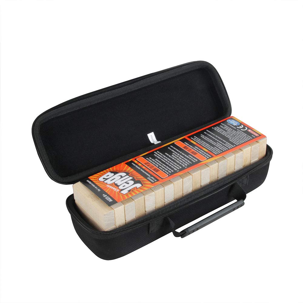 Hermitshell Hard Travel Case For Hasbro Gaming Jenga Classic Game (Not Include Blocks)