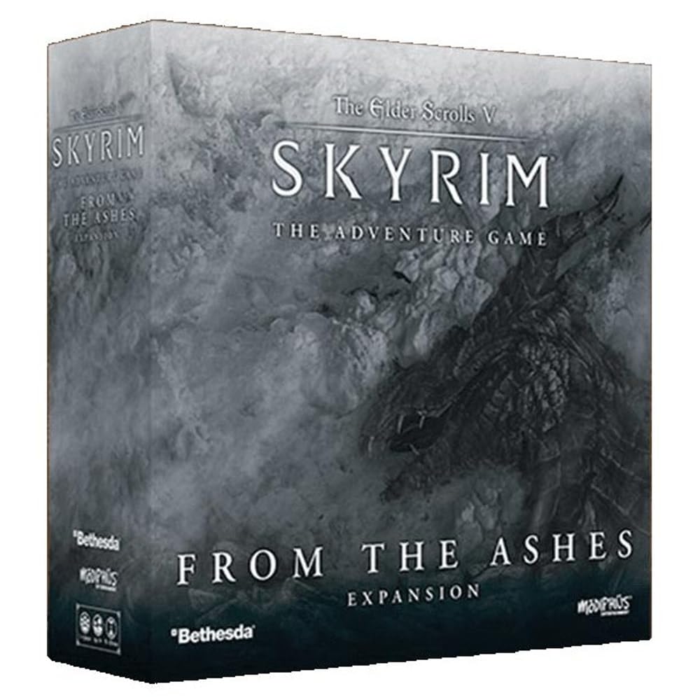 The Elder Scrolls V: Skyrim - The Adventure Game from The Ashes Expansion | Strategy Board Game for mature-themeds | Ages 14+ | 1-4 Players | Avg. Playtime 60-120 Minutes | Made by Modiphius Entertainment