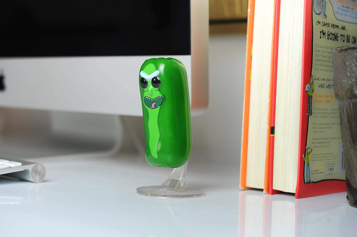 Funko San Diego Comic-Con 2019 Pop! Rick & Morty: Pickle Rick Glow-In The-Dark Vinyl Figure, Multicolor, 3.75''