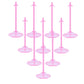 U.Will 10 Pcs Doll Stands Display Holders Doll Stands Doll Mini Display Stand Doll Support Frame Toy Doll Accessories Prop Up 11 To 13 Inch Dolls And Action Figures Doll Accessories,Light Pink