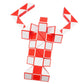 Mipartebo Magic Snake Cube Twist Puzzle 72 Wedges Large Size Twist Fidget Snake Toys Gift Party Favors For Kids Adults Teens Orange
