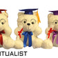 Personalized Graduation Teddy Bear Gifts 2025 for Her, for College, High School, 12 Inch - Cute Custom White Bear with Your Name