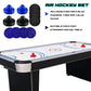 Inscool Air Hockey Pushers And Air Hockey Pucks Air Hockey Paddles, Goal Handles Paddles Replacement Accessories For Game Tables(4 Blue And Black Pushers, 8 Blue And Black Pucks)