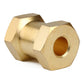 INJORA RC Hex Hub 12mm Brass Wheels Hex Hub Extension Hex Drive Adapter for 1/10 RC Crawler Axial SCX10 90046 D90 (17mm)