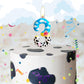 Zi Lan Toy Inspired Game Birthday Candle Cartoon Story Birthday Party Decorations Blue Sky White Cloud and Black Cow Birthday Ca