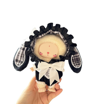 Clothes for Doll(NO Doll Included) 15/17cm Doll Clothes Set for Doll Outfit Accessories for Doll Black Ears