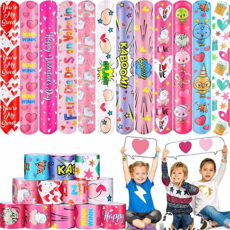 Taulaap 108 PCS Valentines Day Party Favors for Kids Boy Girl, Treasure Box Toys, Pinata Filler Goodie Bag Stuffers, School Clas