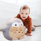 Ryttir 17.7 Inch Chubby Gray Big Owl Stuffed Animals Plush, Adventure Stuffed Owl Toy, Brave Boy'S And Girl'S Room Owls Plush De