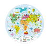 Webby Amazing World Map Jigsaw Floor Puzzle 60 Pcs With 4 Double Sided Flashcards | Birthday Gift For Boys & Girls