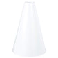 White Plastic Megaphone (8.25'' X 6'') - 1 Pc - Eco-Friendly & Lightweight Design - Ideal For Sports Events, Parties & Cheerlead