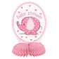 Unique Baby Shower Elephant Honeycomb Decorations, 6, Pink