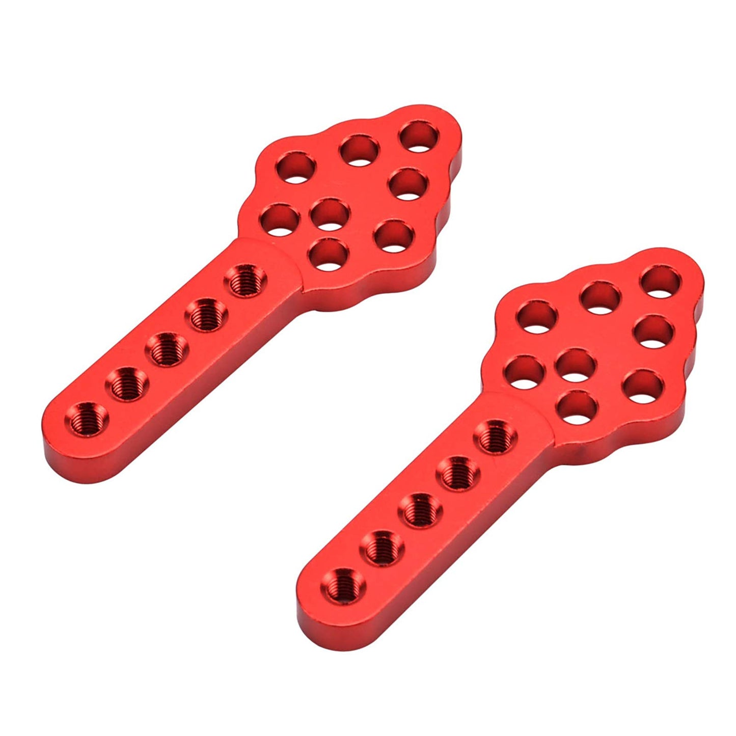 AMOGOT 4Pcs Metal CNC RC Car Shock Absorber Mount Adjust Height Angle Stand for Axial SCX10 90046 D90 D110 SCX10III RC Crawler (