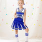 ZapLute Cheerleader Costume for Girls  Cheer Outfit for Halloween  Birthday Gifts  School Events  Cheerleading Practice  7-8 Years