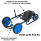 Ybike Explorer Pedal Car For Kids - Pedal Go Kart - 150 Lb Weight Limit (Blue)