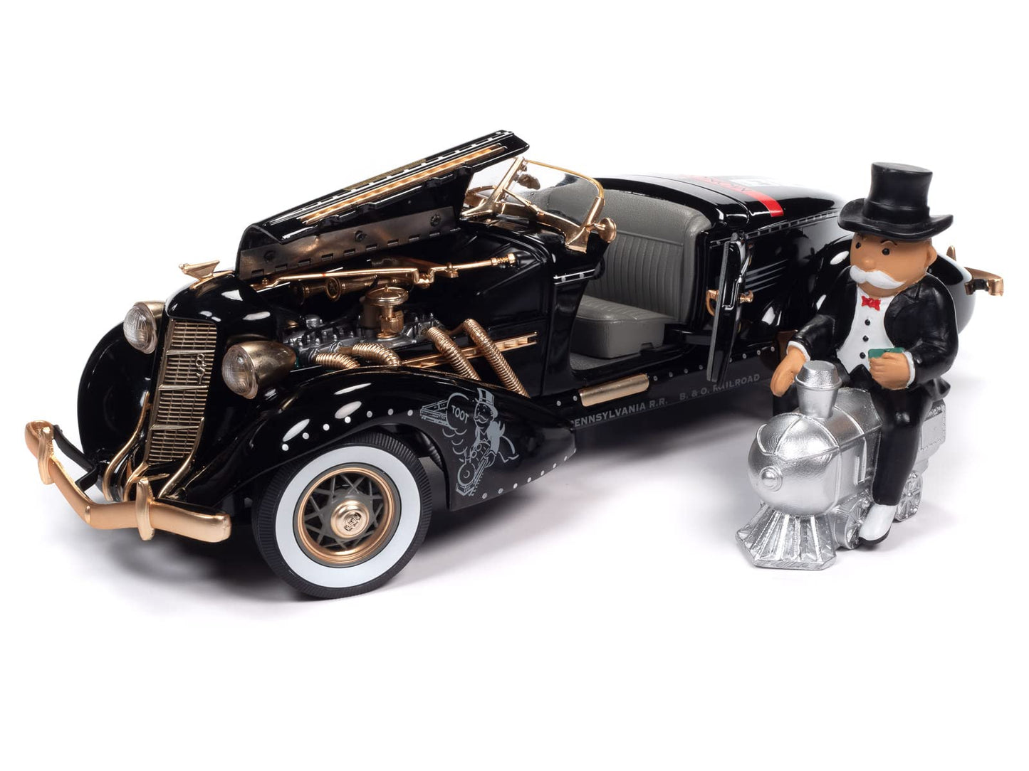 AW AUTO WORLD Silver Screen Machines 1935 Auburn 851 Speedster Model AWSS140 Factory Color Collectible