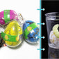 Gracesdawn 12 Pack Dinosaur Egg Cute Magic Growing Dinosaur Egg Add Water Child Gift Hatching Inflatable Toy(Color Cracks)