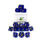 Role 4 Initiative Poly Set - Opaque Dark Blue W/Gold And Arch'D4 (15)