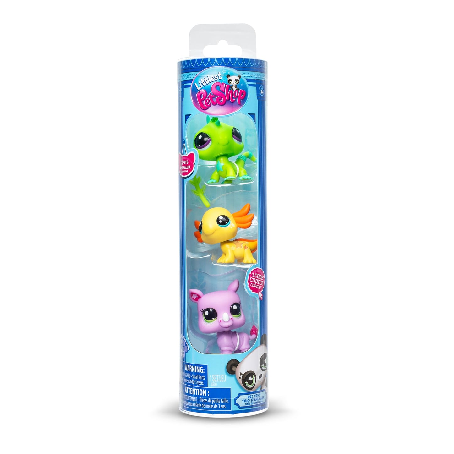 Littlest Pet Shop, Lps Wild Vibe Bf00557 3 Pack Mobiled Headed Pets, Generation 7, Pets, #35 To #42, For Ages 4+ Years, Multi-Colour