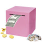 Totola Stainless Steel Piggy Bank for Adults, Indestructible Savings Box for Cash, Must-Break-to-Open Metal Secure Money Banks f