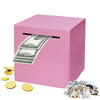 Totola Stainless Steel Piggy Bank for Adults, Indestructible Savings Box for Cash, Must-Break-to-Open Metal Secure Money Banks f