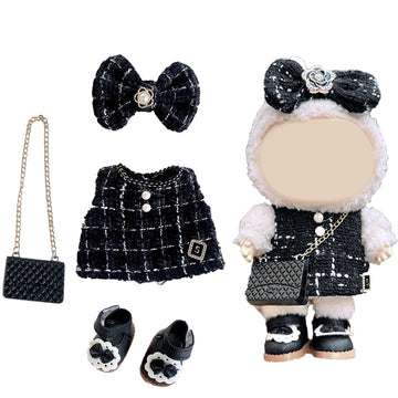 17CM Doll Clothes - Doll Outfit,Chic Style Set for Dolls,17cm Doll Clothes Suitable for Dolls Accessories,Shoes + 1 Clothes + 1 