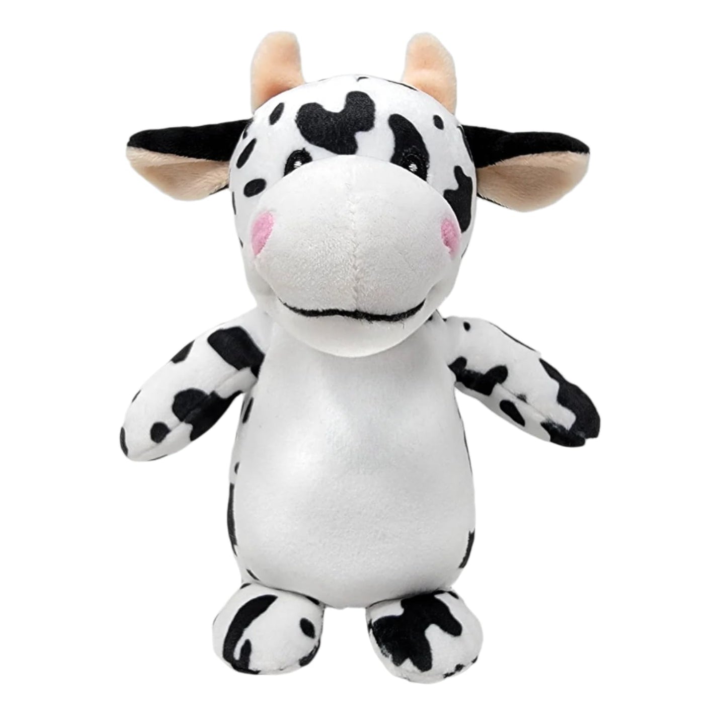PLUSHOLOGY Squishy Cow Stuffed Animal; Ultra Soft and Cuddly Plush Toy for Kids 3 Years Old to mature-themeds; Child-Safe Embroidered Eyes adds a Unique Aesthetic; (6 Tall)