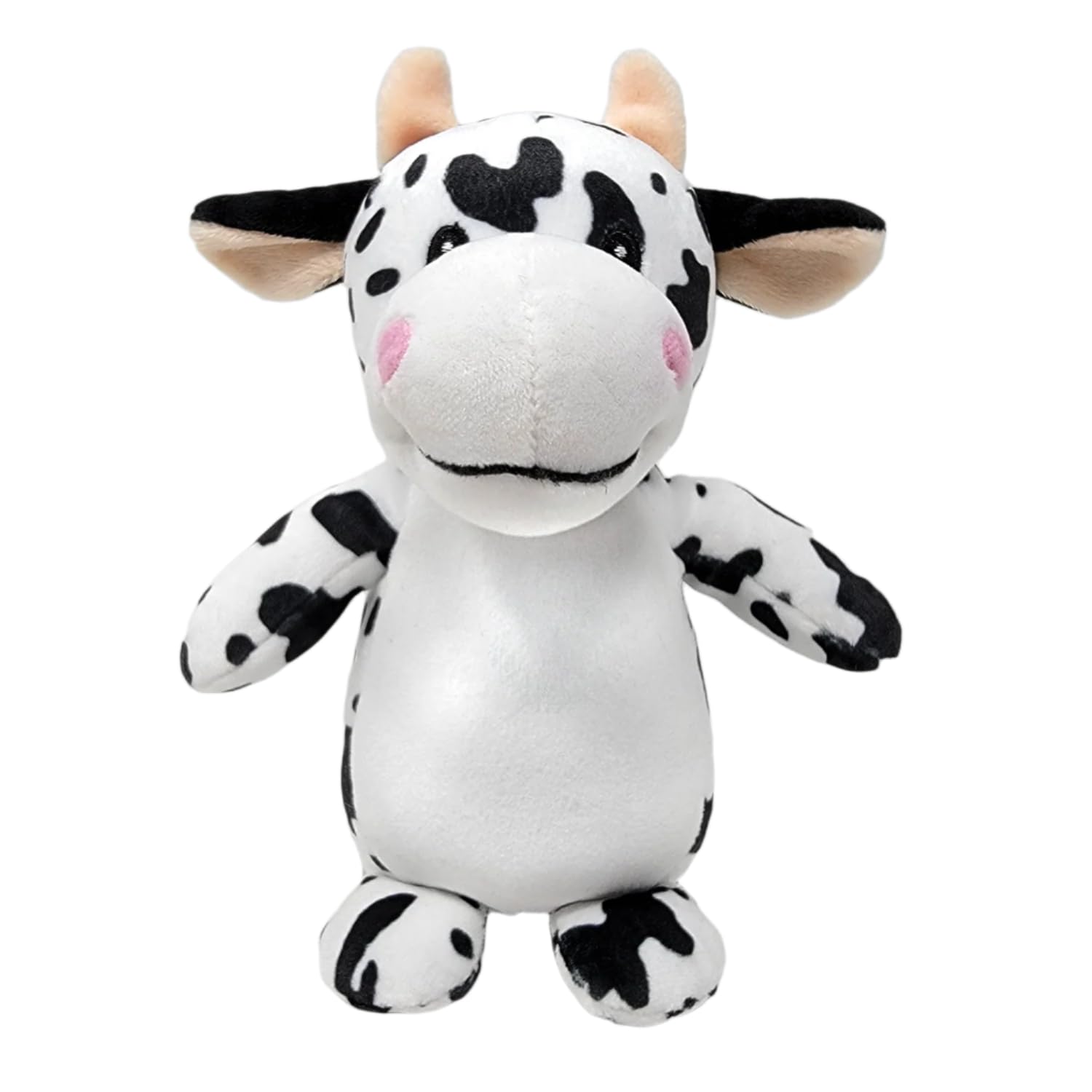 PLUSHOLOGY Squishy Cow Stuffed Animal; Ultra Soft and Cuddly Plush Toy for Kids 3 Years Old to mature-themeds; Child-Safe Embroidered Eyes adds a Unique Aesthetic; (6 Tall)