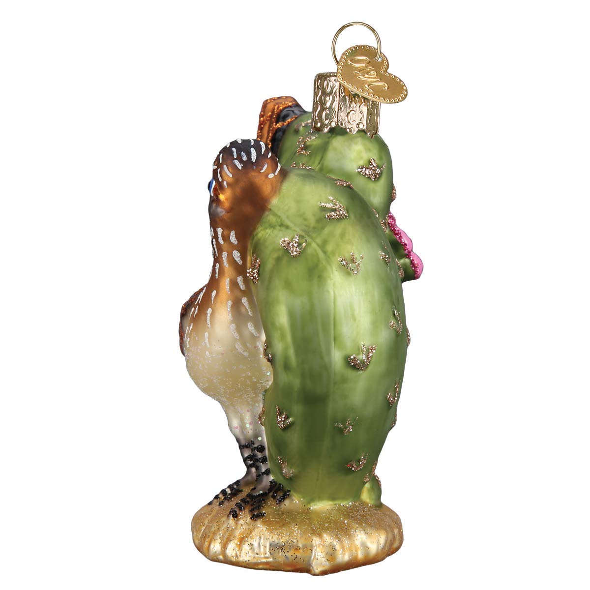 Old World Christmas Glass Blown Roadrunner Ornament, Handcrafted Holiday Decoration, Model 16126