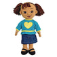 Excellerations 19 Inch Soft Body Doll, Hispanic Girl, Removeable Clothing Cuddle Buddy, Kids Toy, Educational Toys, Baby Doll, First Doll