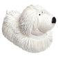 Zugar Land Soft Shaggy Puffer Dog Toy (1 White) (8' X 5') Filled With Air For A Fun Squishy Stretchy Fidget Experience. Blue, Pink, White. (1 White)