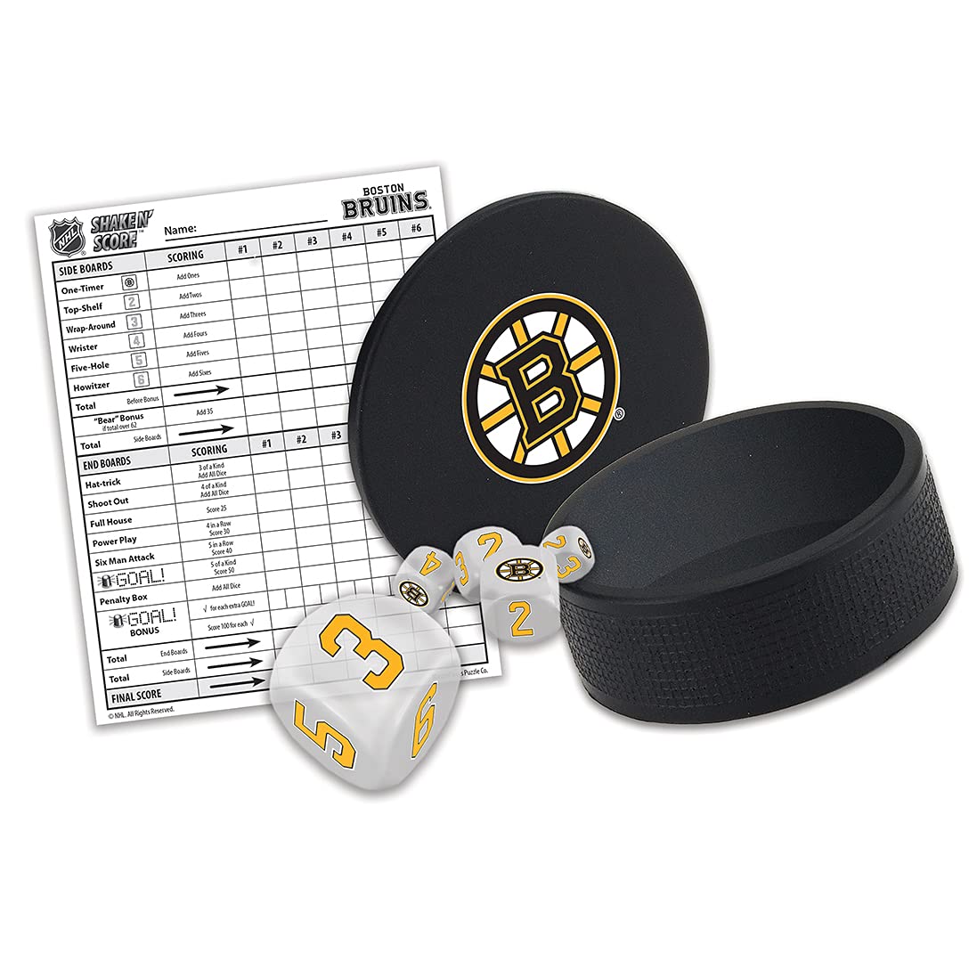 Masterpieces Game Day - Nhl Boston Bruins - Shake N' Score Dice Game