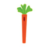 Nuby Silicone Carrot Teether - Baby Teething Toy with Massaging Bristles - 3+ Months - Orange/Green