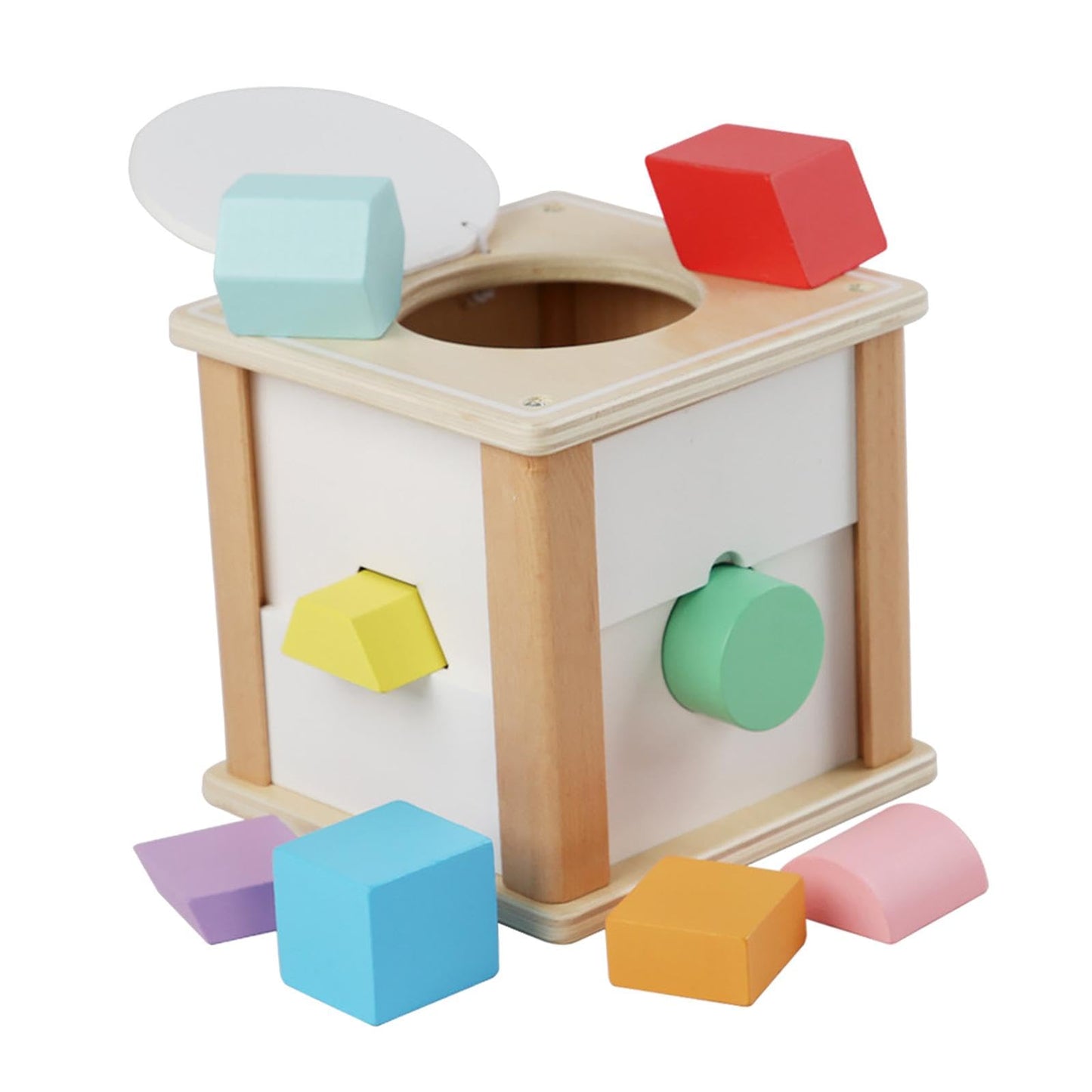 Enakshi (Label) Montessori Shape Block Toddlers Shape Sorter Toy For Creativity Coordination