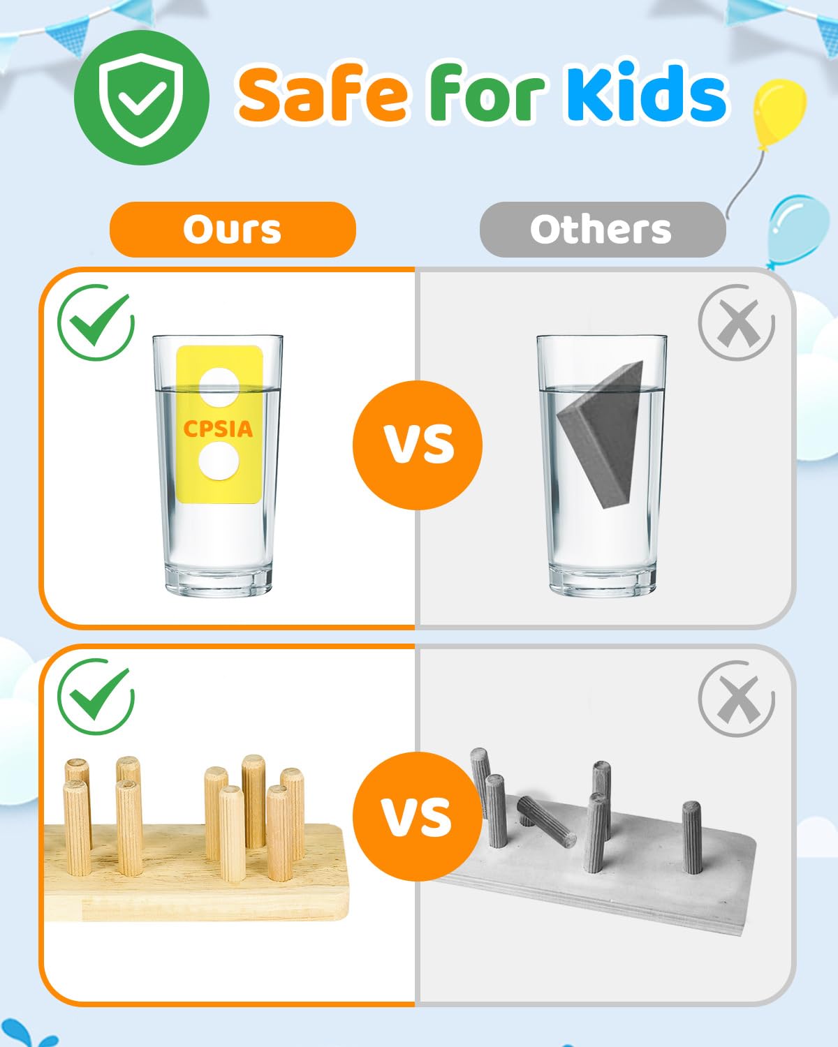 Montessori Toys For 1 2 3 Year Old Boy Girl, Wooden Sensory Toys For Toddlers 1-3, Toys For Ages 2-4, 1 2 Year Old Boy Girl Gift