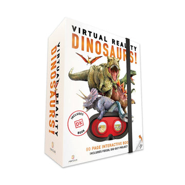 Abacus Brands Virtual Reality Dinosaurs Gift Box - Illustrated Interactive Vr Book And Stem Learning Activity Set - For Ages 8 A