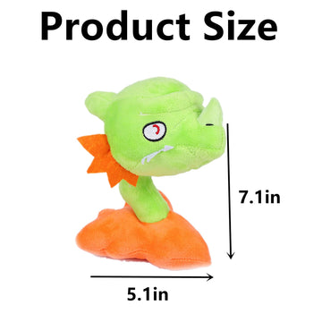 Jhesao 7.5' Plants And Zombies Snapdragon Plush Zombies Toys Pvz Plushies 1 2 Stuffed Soft Doll For Children Fans, Great Gift For Halloween, Christmas New
